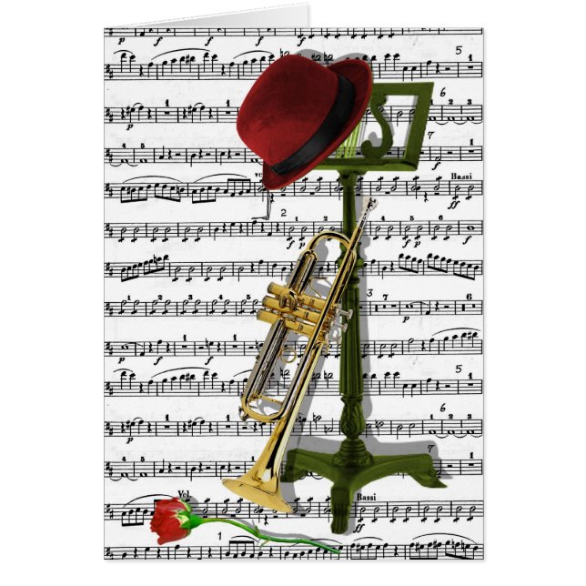 Cartão Jogue esse jazz (Frente)