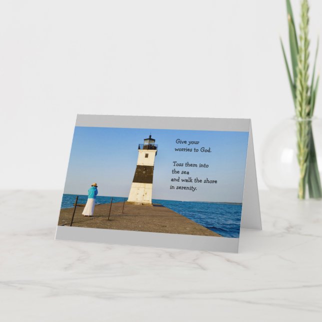 Cartão Jogue Fora Suas Preocupações- Enfrentamento (Frente)