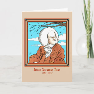 Cartão "Johann Sebastian Bach" Greeting Card