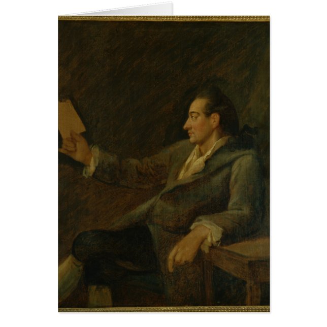 Cartão Johann Wolfgang von Goethe, 1775 (Frente)