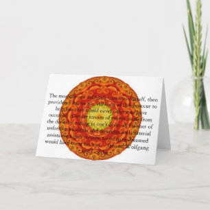 Cartão Johann Wolfgang von Goethe QUOTATION