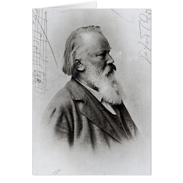 Cartão Johannes Brahms (Frente)