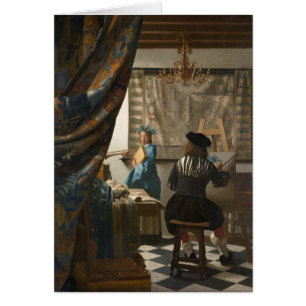 Cartão Johannes Vermeer, A Arte Da Pintura