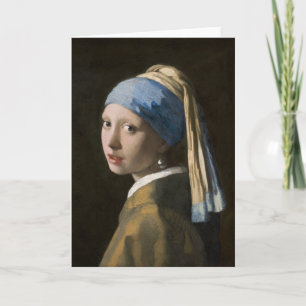Cartão Johannes Vermeer, Rapariga com um Ouriço