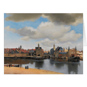 Cartão Johannes Vermeer, van Deft, View of Delft