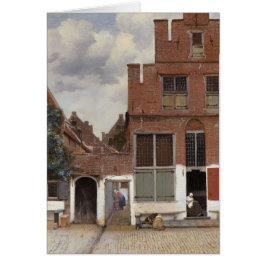 Cartão Johannes Vermeer, Visão Das Casas Em Delft