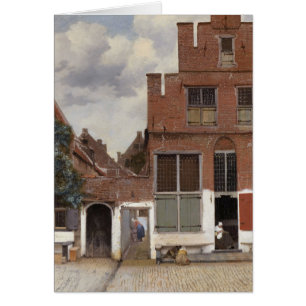 Cartão Johannes Vermeer, Visão Das Casas Em Delft