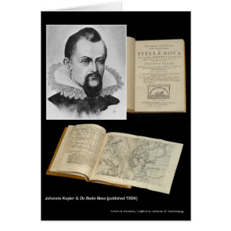 Cartão Johannis Kepler & De Stella Nova (publicado em 160