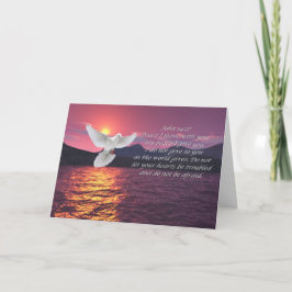 Cartão John 14:27 bible quotes card