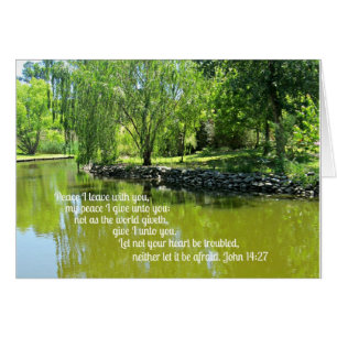 Cartão John 14:27 Paz...
