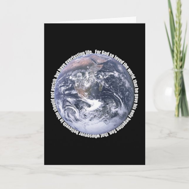 Cartão John 3:16 (Frente)