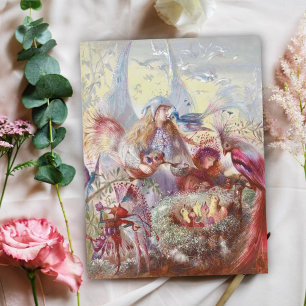 Cartão John Anster Fitzgerald - Fairies e um Ninho de Pás