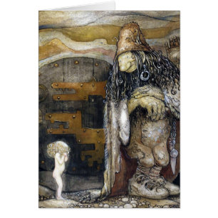Cartão John Bauer Troll