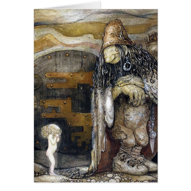 Cartão John Bauer Troll (Frente)