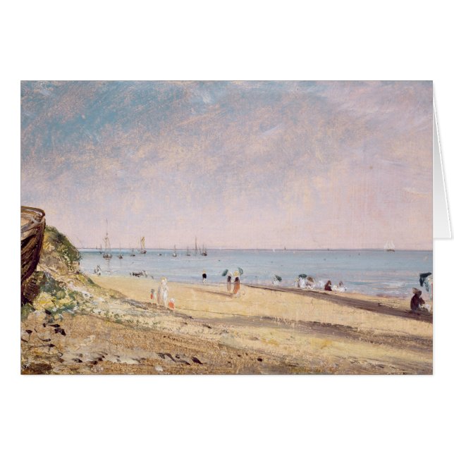 Cartão John Constable | Praia de Brighton (óleo na canvas (Frente Horizontal)