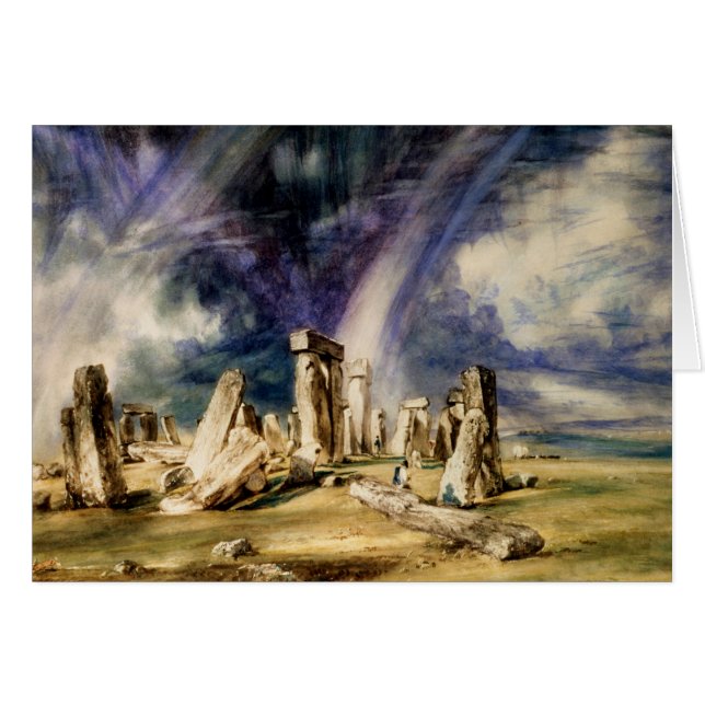 Cartão John Constable - Stonehenge (Frente Horizontal)