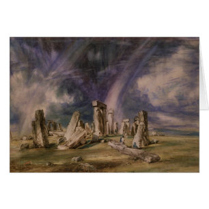 Cartão John Constable   Stonehenge, 1835