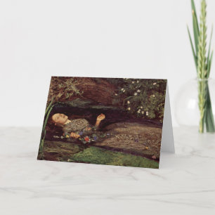 Cartão John Everett Millais Ophelia Greeting Card