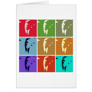 Cartão John F Kennedy/JFK Pop Art