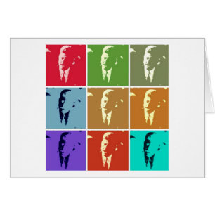 Cartão John F Kennedy/JFK Pop Art
