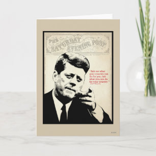Cartão John F. Kennedy Quote