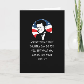 Cartão John F Kennedy Quote JFK Inauguration 2021 Gift