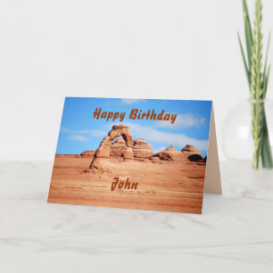 Cartão John Happy Birthday, Arch Delicado, Arches Utah