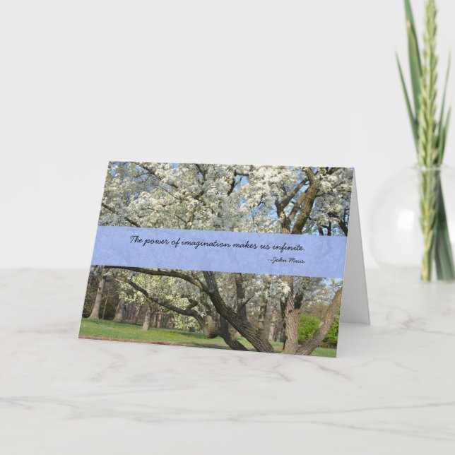 Cartão John Muir Cita Aniversário (Frente)