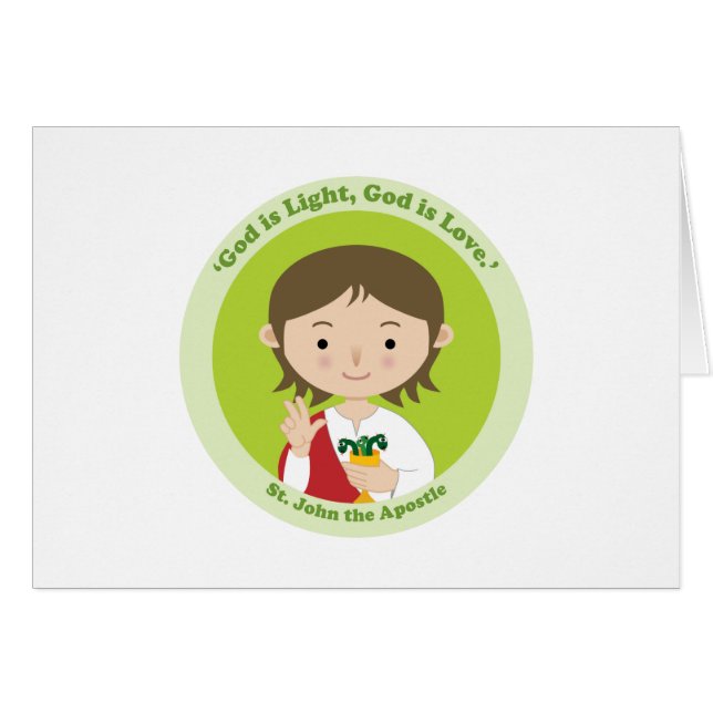 Cartão John, o Apóstolo (Frente Horizontal)