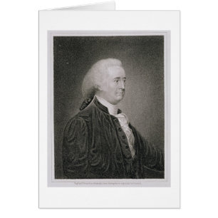 Cartão John Rutledge (1739-1800), gravado por G.F.