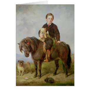 Cartão John Samuel Bradford como um menino