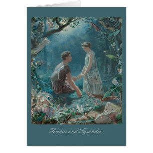 Cartão John Simmons Hermia e Lysander Midverão CC0886