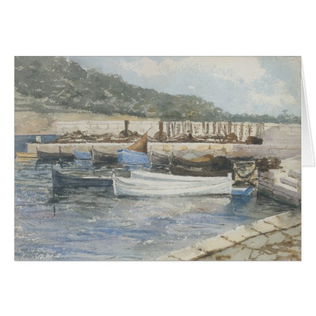 Cartão John Singer Sargent - Barcos (Frente Horizontal)