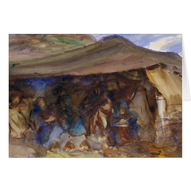 Cartão John Singer Sargent - Bedouin Tent (Frente Horizontal)
