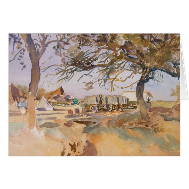Cartão John Singer Sargent - Campo Militar (Frente Horizontal)