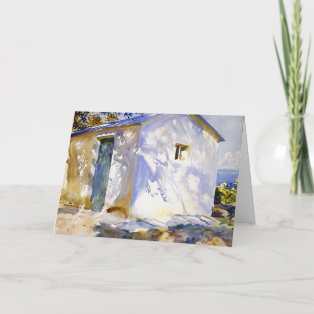 Cartão John Singer Sargent- Corfu: Luzes e Sombras (Frente)