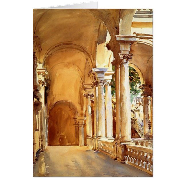 Cartão John Singer Sargent: Genoa, a universidade (Frente)