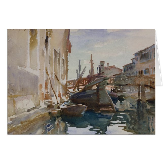 Cartão John Singer Sargent - Giudecca (Frente Horizontal)