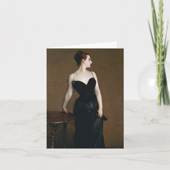 Cartão John Singer Sargent Madame X Note Card (Frente)