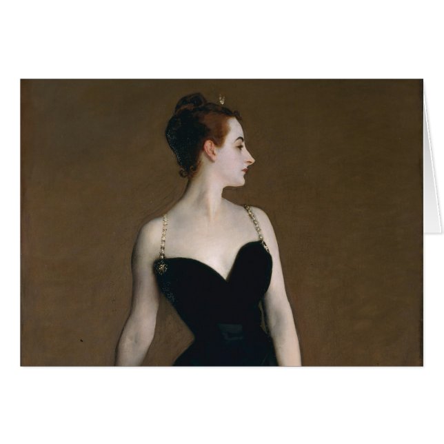 Cartão John Singer Sargent Madame X Retrato Clássico (Frente Horizontal)