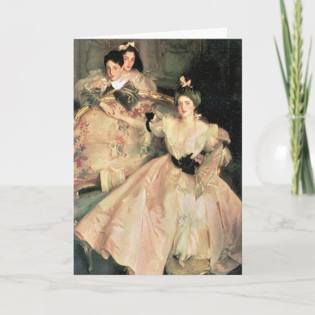 Cartão John Singer Sargent - Mrs Carl Meyer and Her Child (Frente)