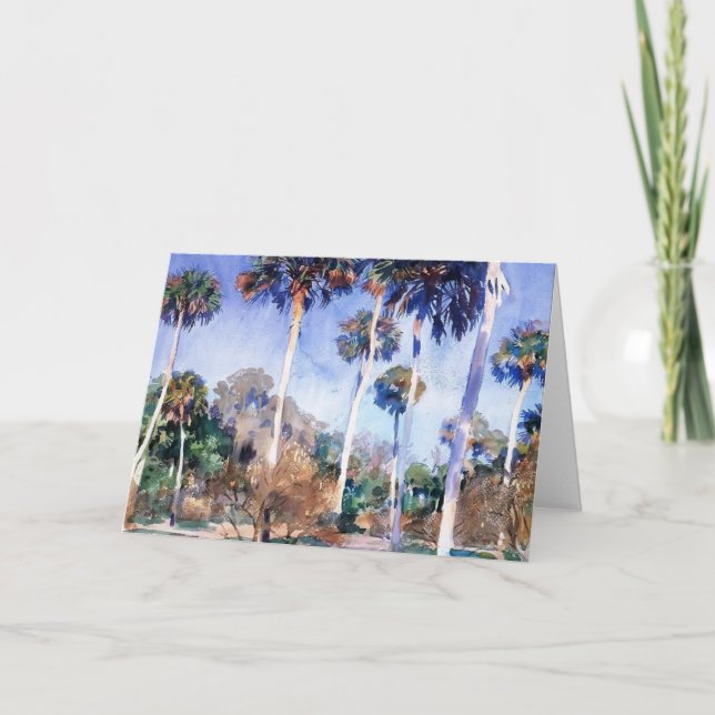 Cartão John Singer Sargent- Palms (Frente)