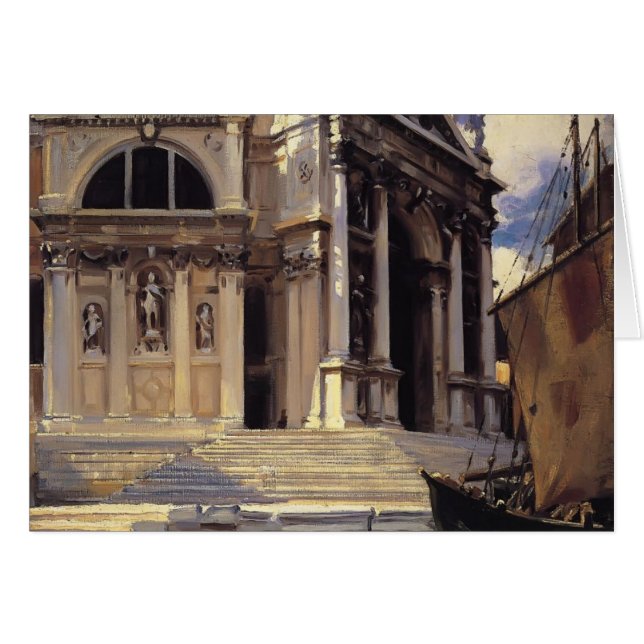Cartão John Singer Sargent- Papais noeis Maria della Salu (Frente Horizontal)