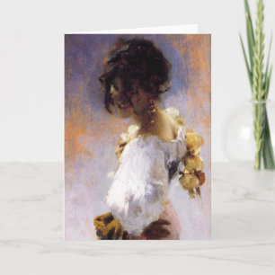 Cartão John Singer Sargent Rosina Greeting Card