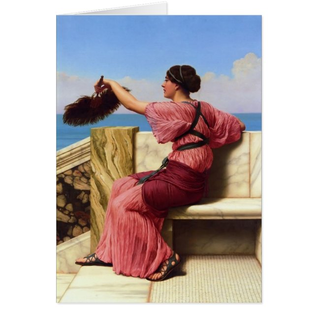 Cartão John William Godward- o sinal (Frente)