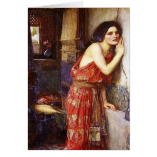 Cartão John William Waterhouse (1909) 'Thisbe