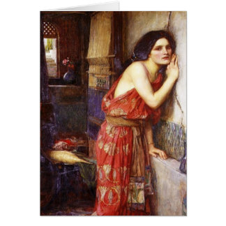Cartão John William Waterhouse (1909) 'Thisbe