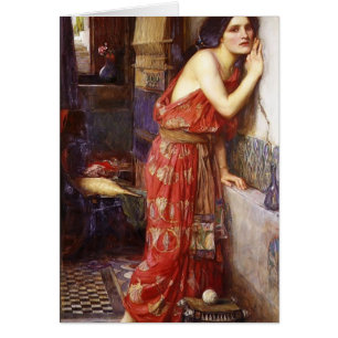 Cartão John William Waterhouse: Thisbe