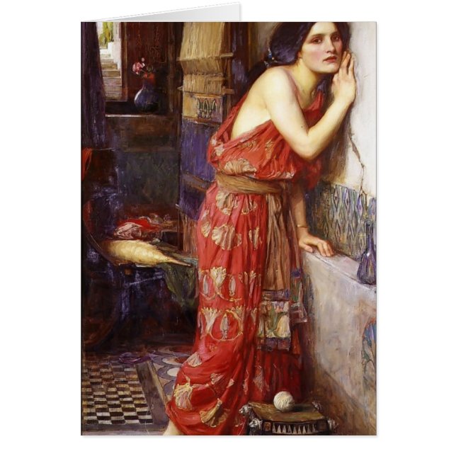 Cartão John William Waterhouse: Thisbe (Frente)
