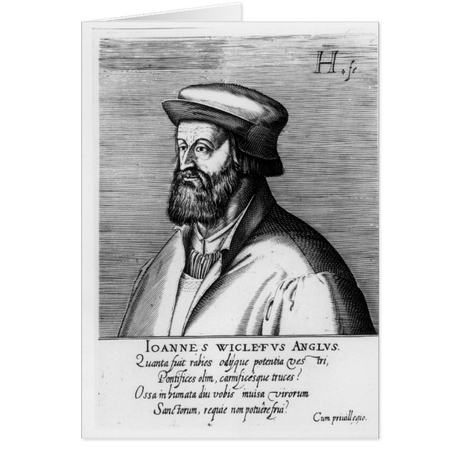 Cartão John Wycliffe (Frente)